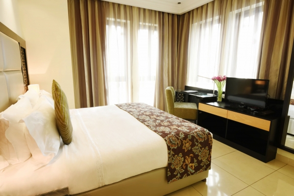 Bahi Ajman Palace Hotel Two Bedroom Residence Bed Room