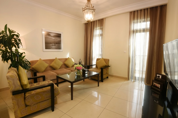 Bahi Ajman Palace Hotel Two Bedroom Residence Living Room